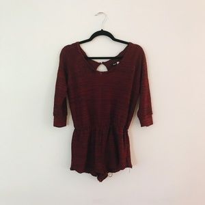 BDG 3/4 Sleeve Keyhole Romper